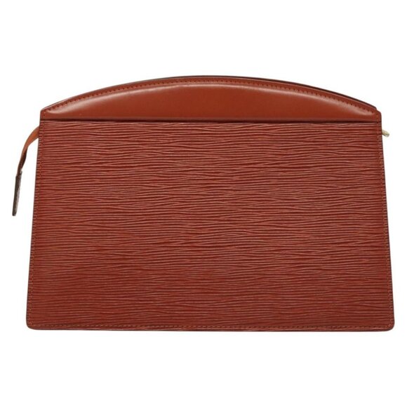 LOUIS VUITTON Epi Trousse Crete Pouch Brown - Picture 8 of 14